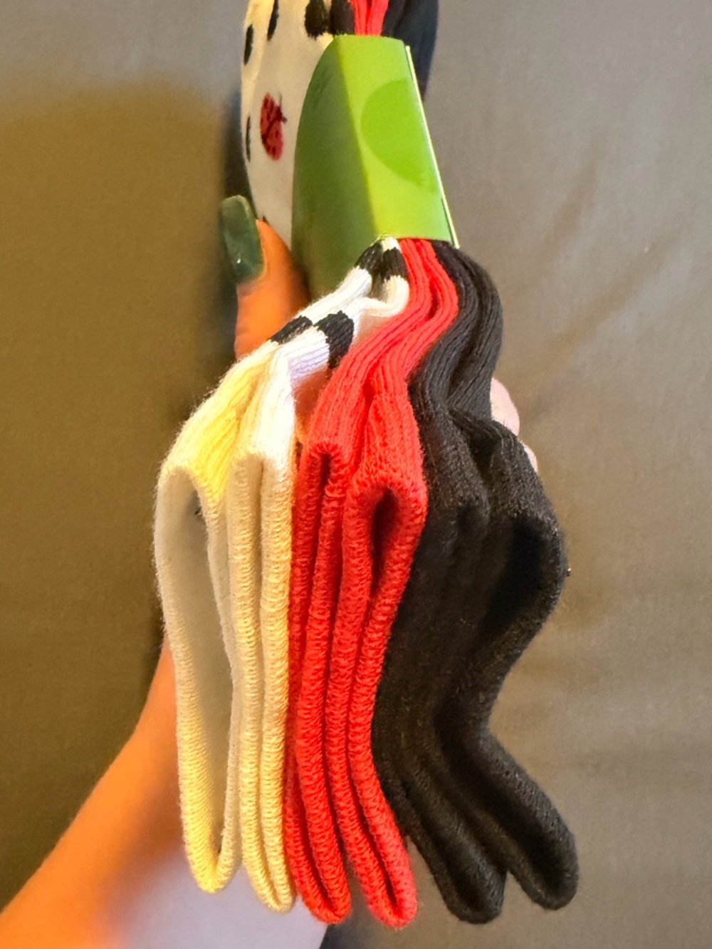Kate Spade 3-pack Quarter Socks - Ladybugs - Picture 3 of 3